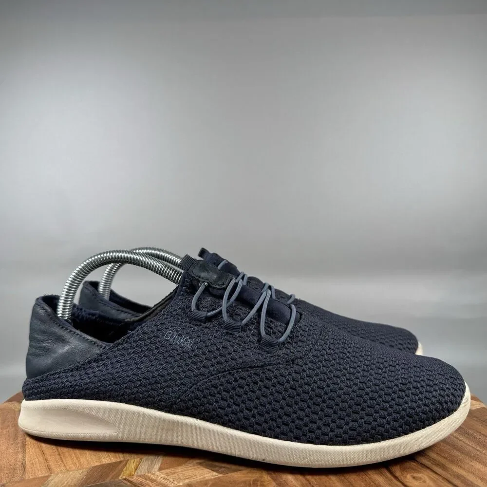 Olukai Alapa Li Shoes Mens 9 Blue Slip‎ On Comfort Loafer Casual Mesh Leather